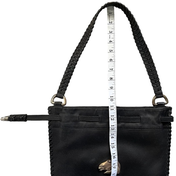 Barry Kieselstein-Cord Vintage Equestrian Leather Bag 925 Sterling Silver Horse - Picture 11 of 16